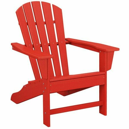 POLYWOOD Palm Coast Sunset Red Adirondack Chair 633HNA10SR